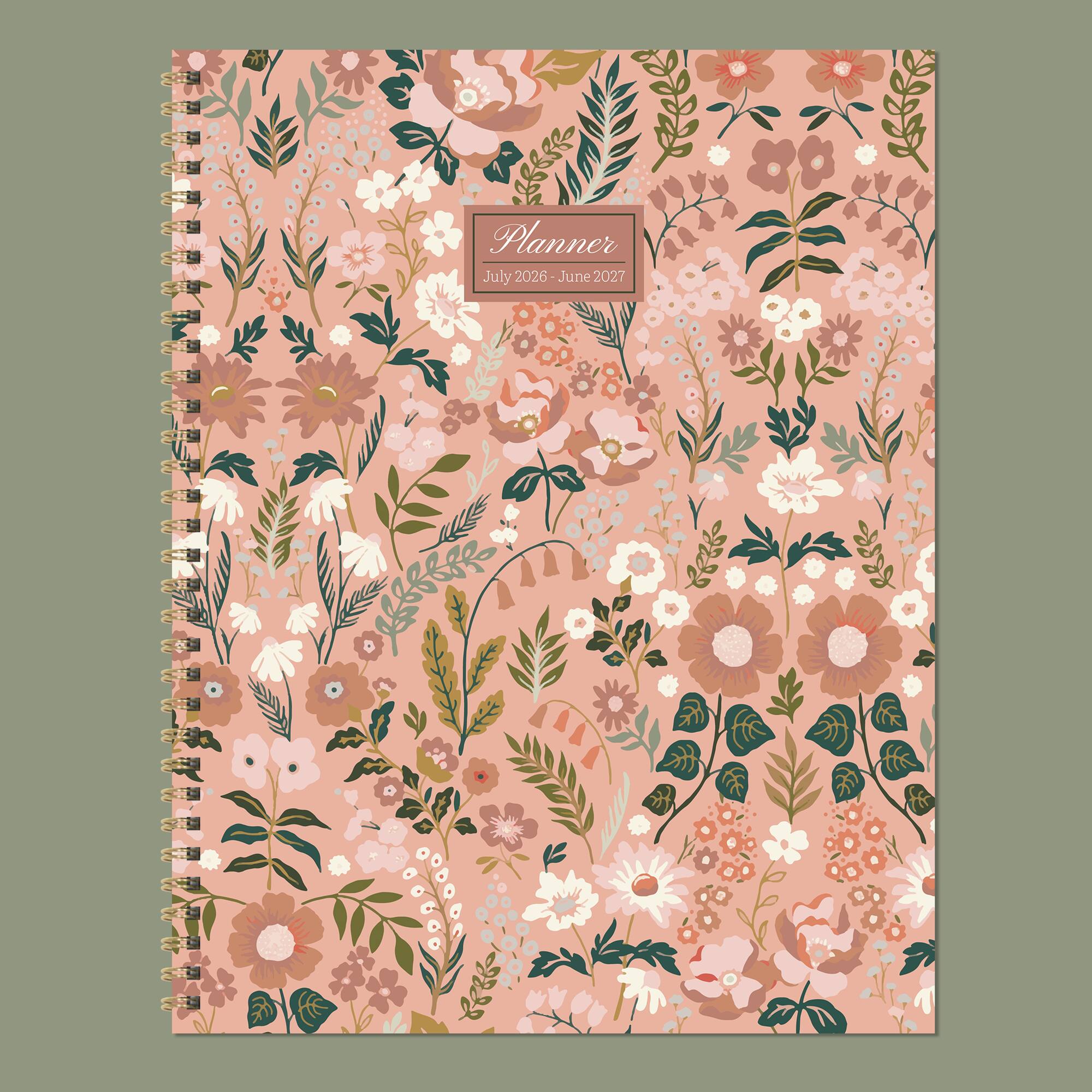 TF Publishing Large Blooming Pink Weekly Monthly Planner